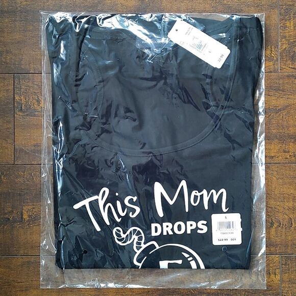 New With Tag Size Large Warehouse One Women's Black F Bomb Racerback Tank - Picture 6 of 9